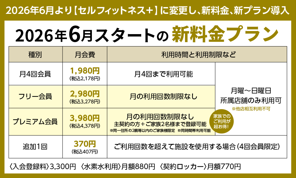 2026年6月スタートの新料金プラン